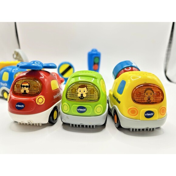 VTech Go! Go! Smart Wheels Cars Cement Truck Tow Truck Dump Truck Van Lot Of 5 + - Picture 14 of 16